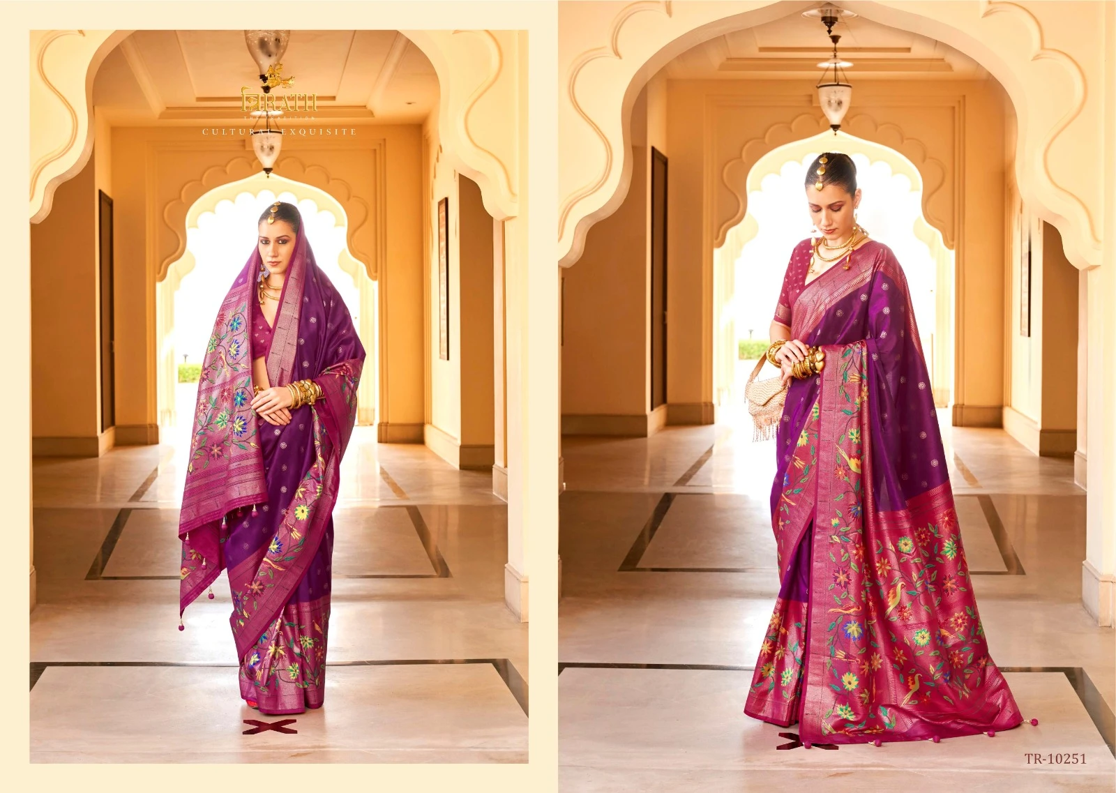 Trirath Swastik Pv Silk Wholesale Fancy Sarees Catalog — Wholesale Sarees, MPA wholesale from Surat — view 7